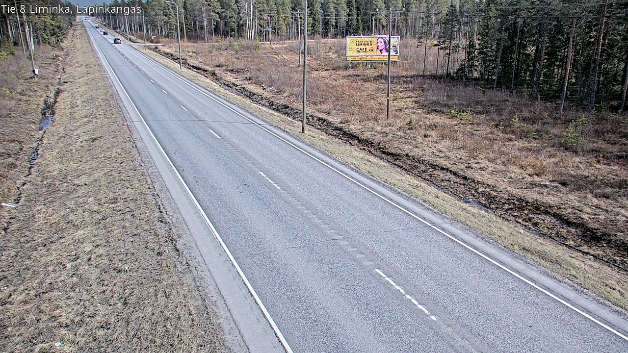 Weather Camera Image Väg 8 Liminka, Lapinkangas, Liminka, Pohjois-Pohjanmaa