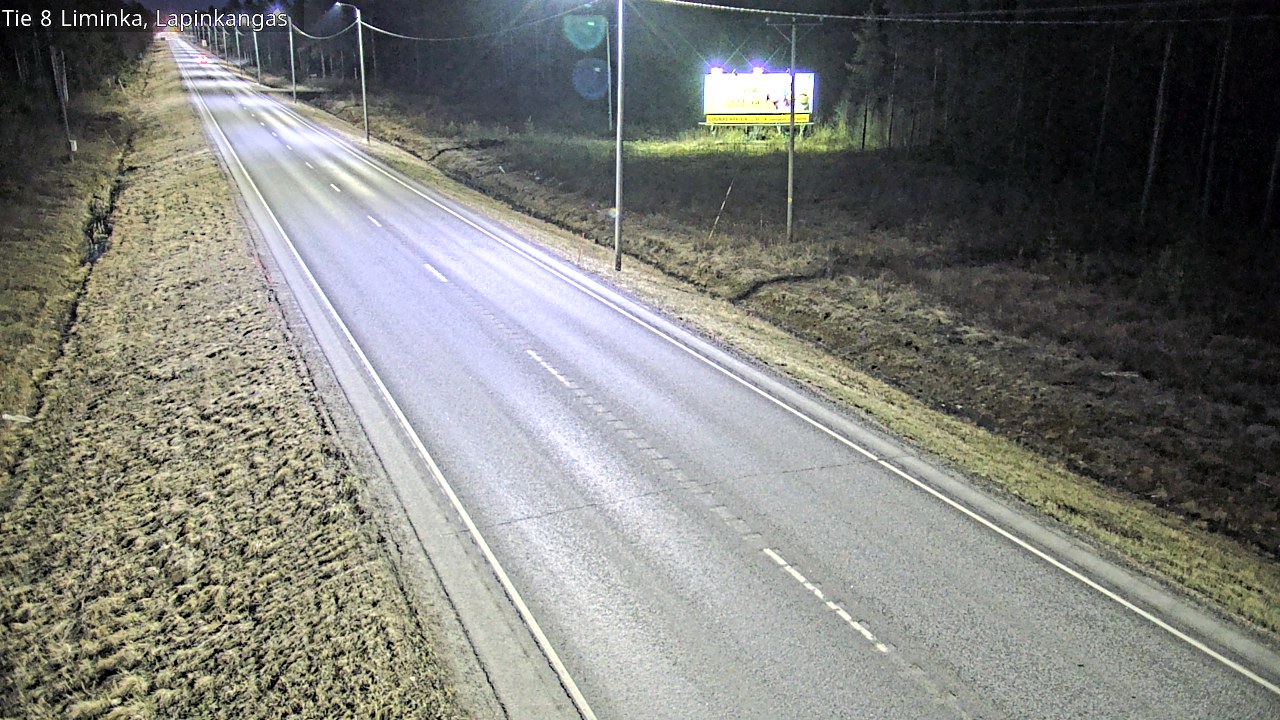 Weather Camera Image Väg 8 Liminka, Lapinkangas, Liminka, Pohjois-Pohjanmaa