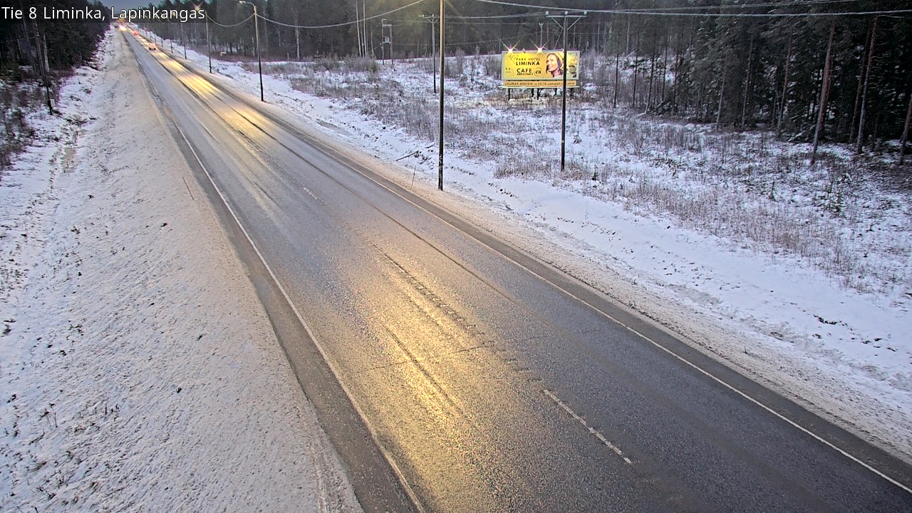 Weather Camera Image Väg 8 Liminka, Lapinkangas, Liminka, Pohjois-Pohjanmaa