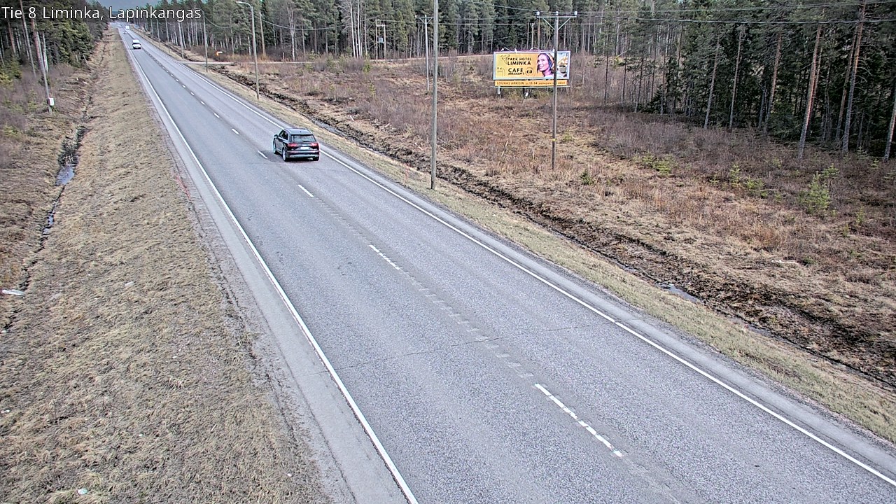 Weather Camera Image Väg 8 Liminka, Lapinkangas, Liminka, Pohjois-Pohjanmaa