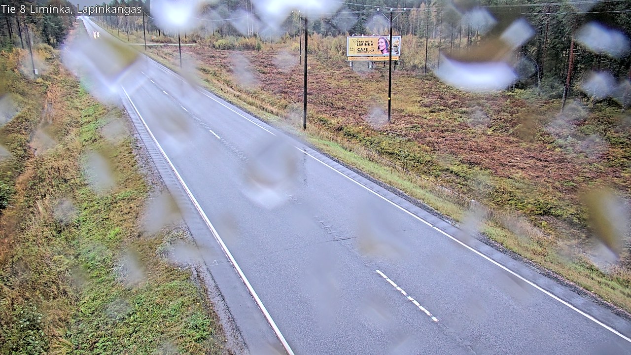 Weather Camera Image Road 8 Liminka, Lapinkangas, Liminka, Pohjois-Pohjanmaa