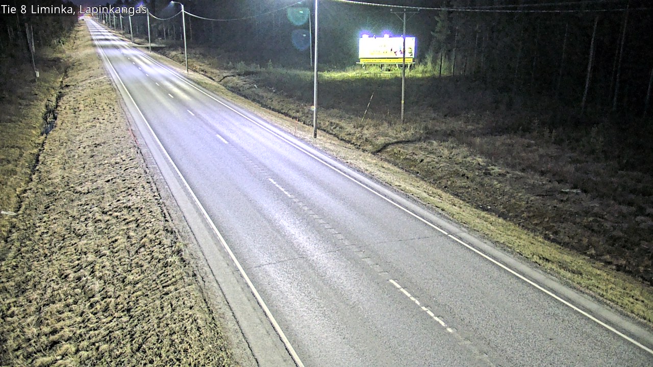 Weather Camera Image Väg 8 Liminka, Lapinkangas, Liminka, Pohjois-Pohjanmaa