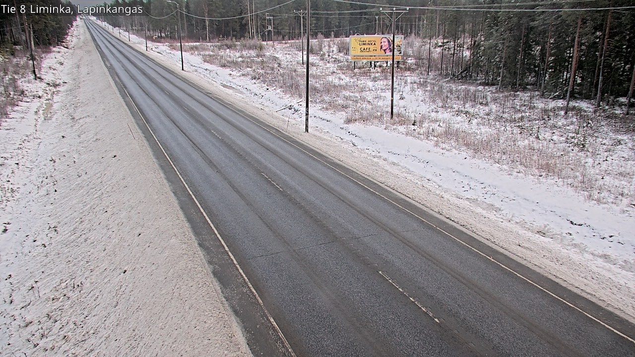 Weather Camera Image Road 8 Liminka, Lapinkangas, Liminka, Pohjois-Pohjanmaa