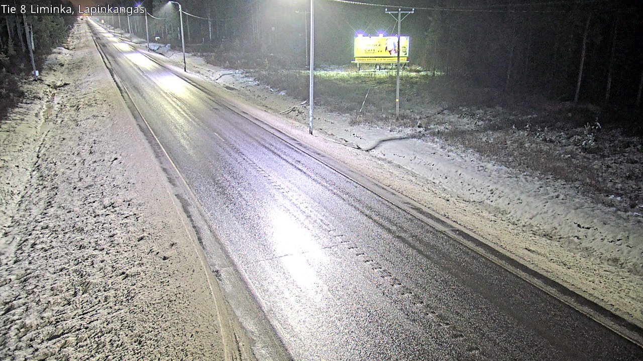 Weather Camera Image Väg 8 Liminka, Lapinkangas, Liminka, Pohjois-Pohjanmaa