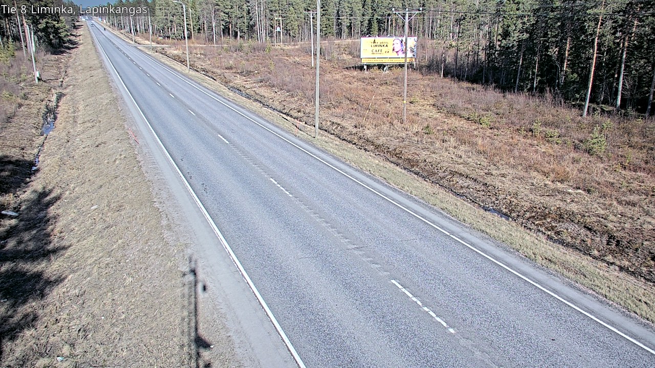 Weather Camera Image Väg 8 Liminka, Lapinkangas, Liminka, Pohjois-Pohjanmaa