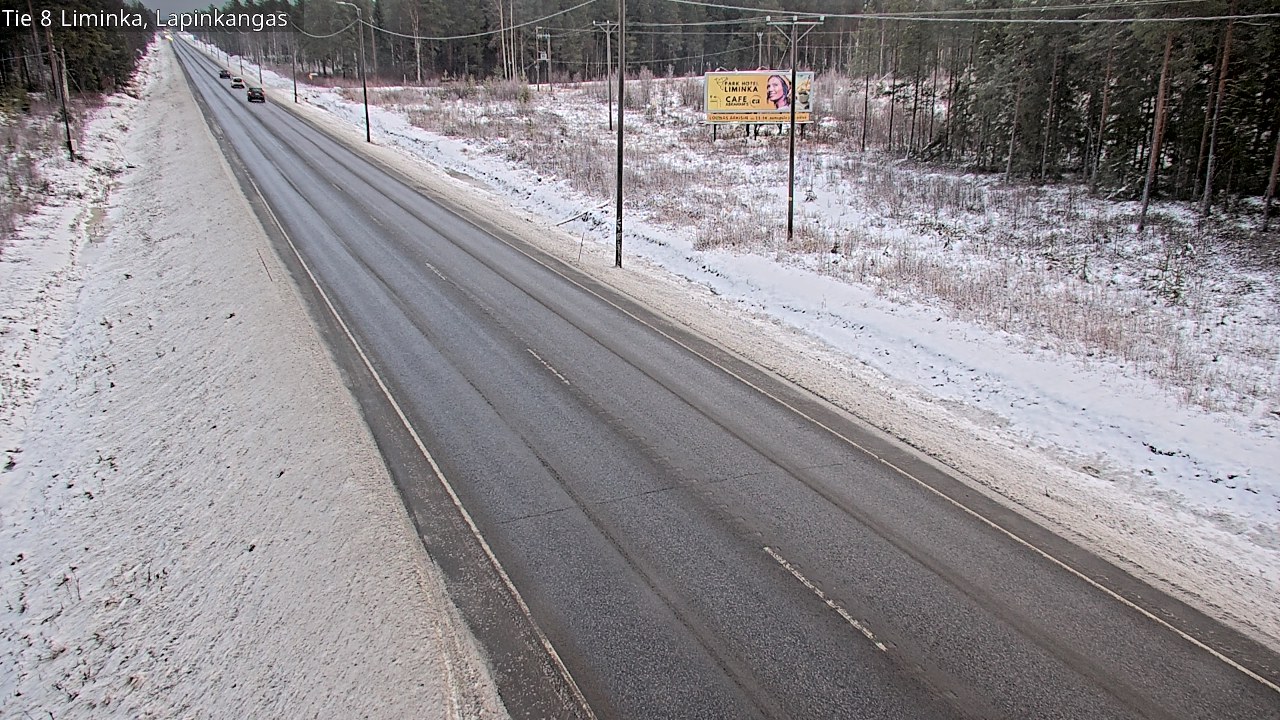 Weather Camera Image Road 8 Liminka, Lapinkangas, Liminka, Pohjois-Pohjanmaa