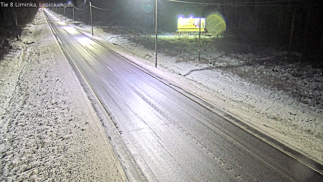 Weather Camera Image Road 8 Liminka, Lapinkangas, Liminka, Pohjois-Pohjanmaa