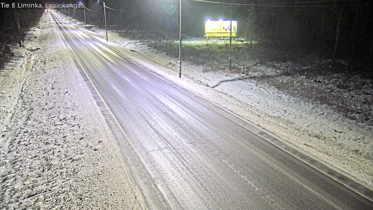 Weather Camera Image Road 8 Liminka, Lapinkangas, Liminka, Pohjois-Pohjanmaa