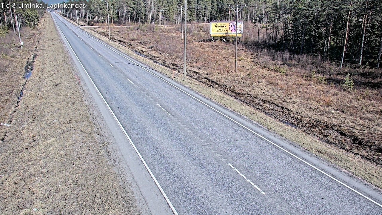 Weather Camera Image Väg 8 Liminka, Lapinkangas, Liminka, Pohjois-Pohjanmaa