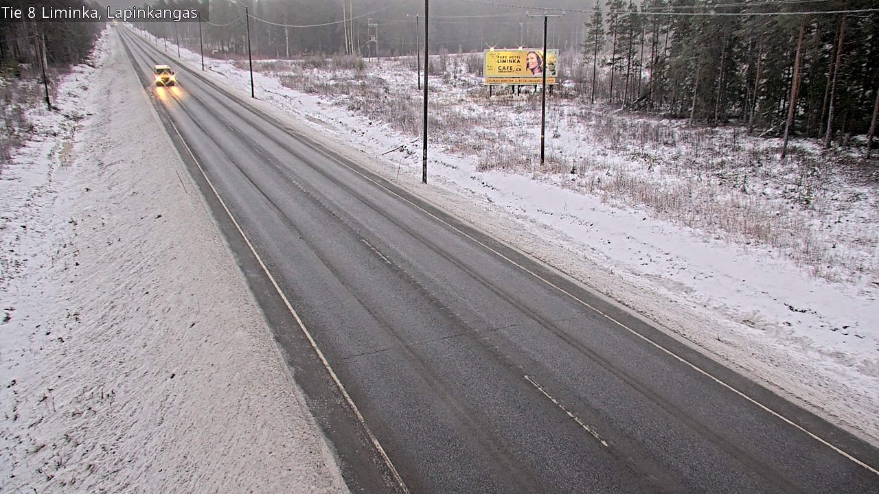 Weather Camera Image Road 8 Liminka, Lapinkangas, Liminka, Pohjois-Pohjanmaa