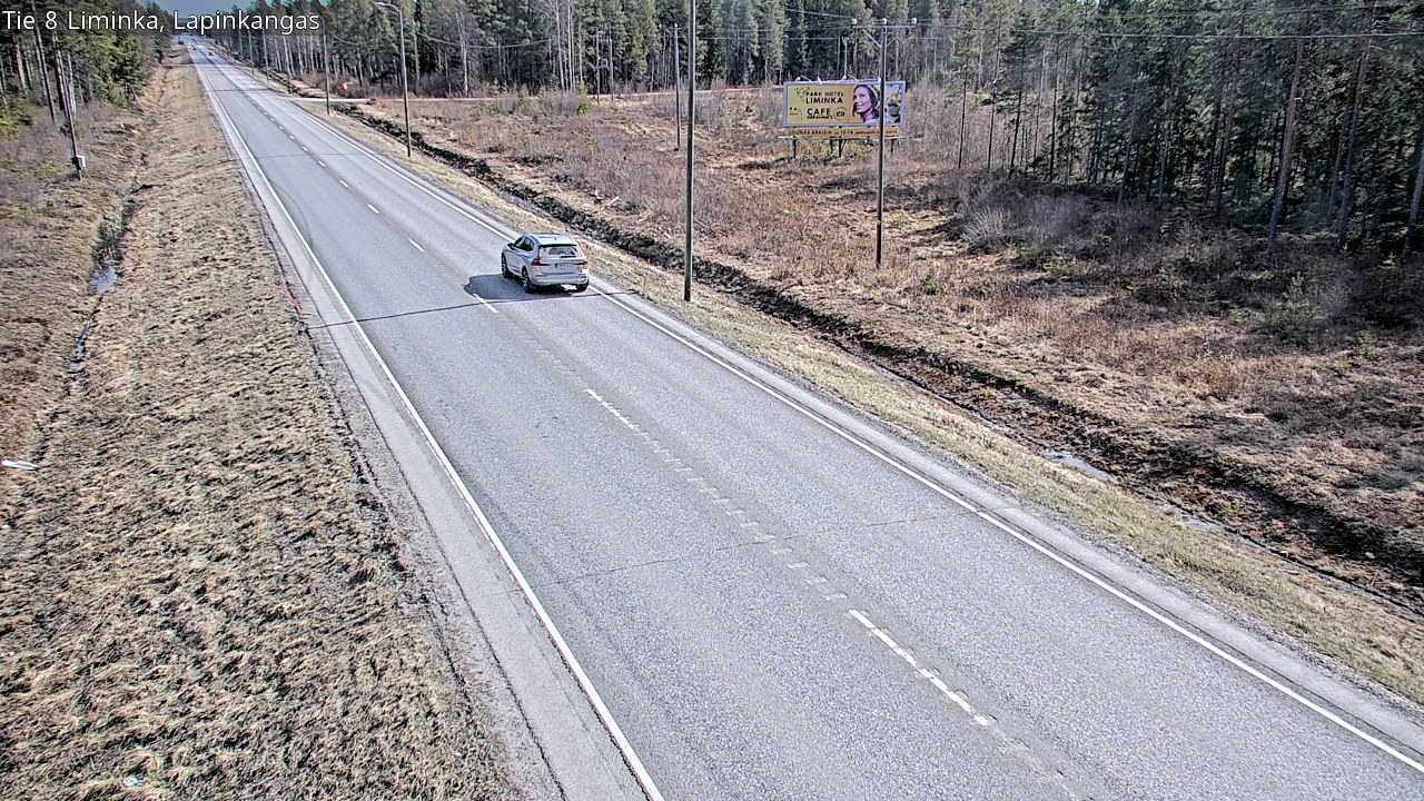 Weather Camera Image Väg 8 Liminka, Lapinkangas, Liminka, Pohjois-Pohjanmaa