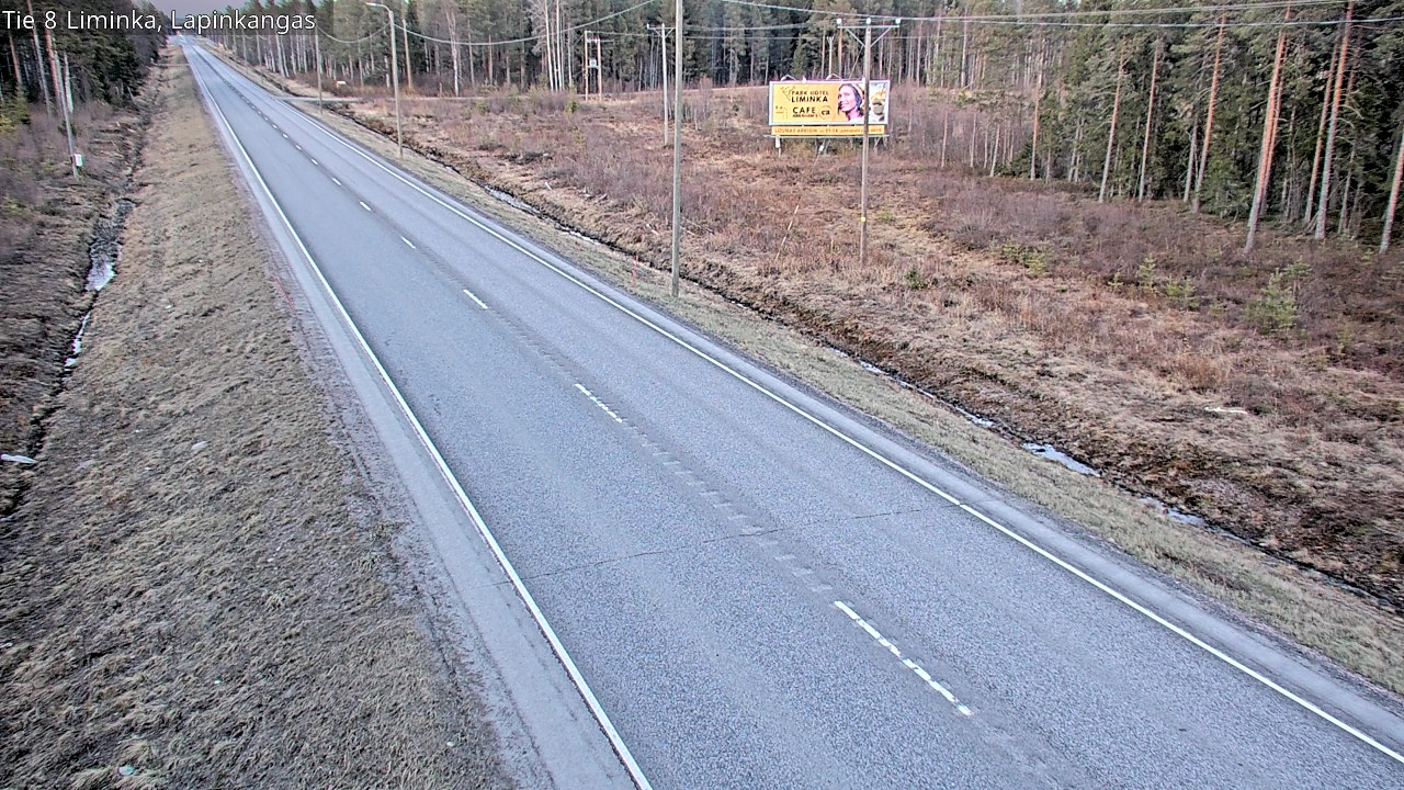 Weather Camera Image Väg 8 Liminka, Lapinkangas, Liminka, Pohjois-Pohjanmaa