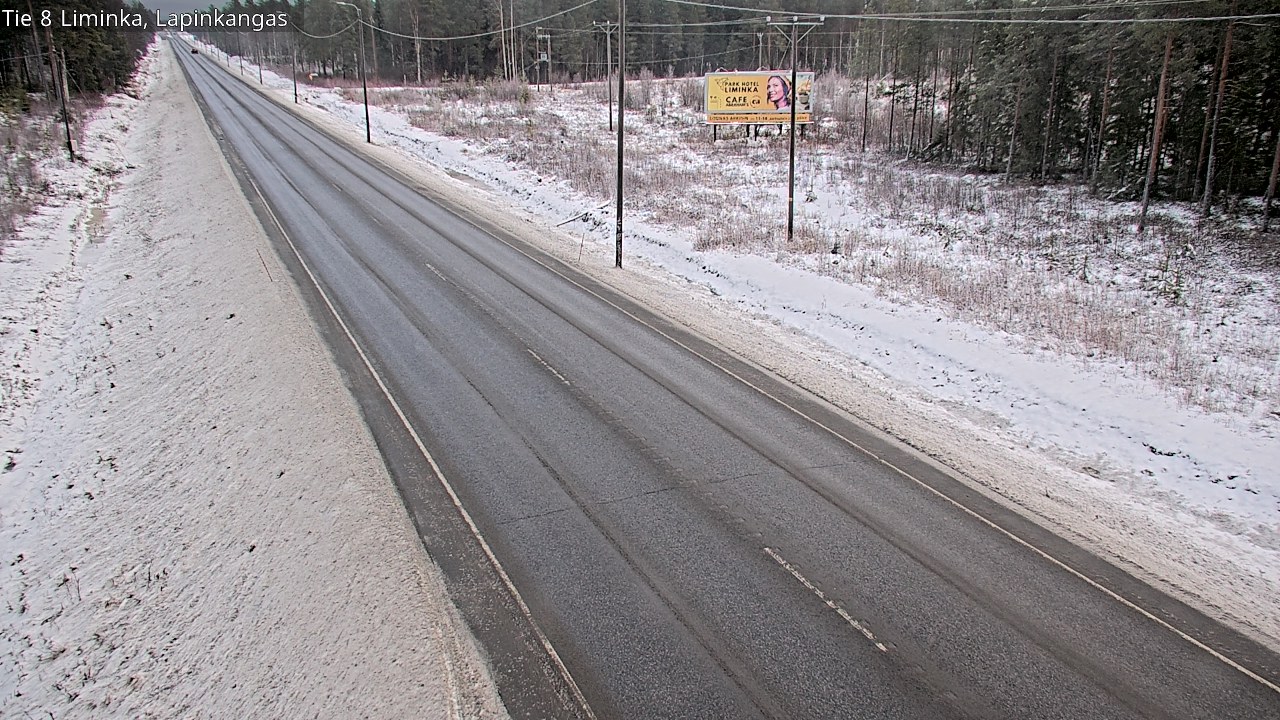 Weather Camera Image Road 8 Liminka, Lapinkangas, Liminka, Pohjois-Pohjanmaa