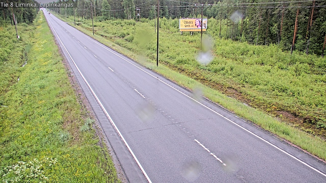 Weather Camera Image Road 8 Liminka, Lapinkangas, Liminka, Pohjois-Pohjanmaa