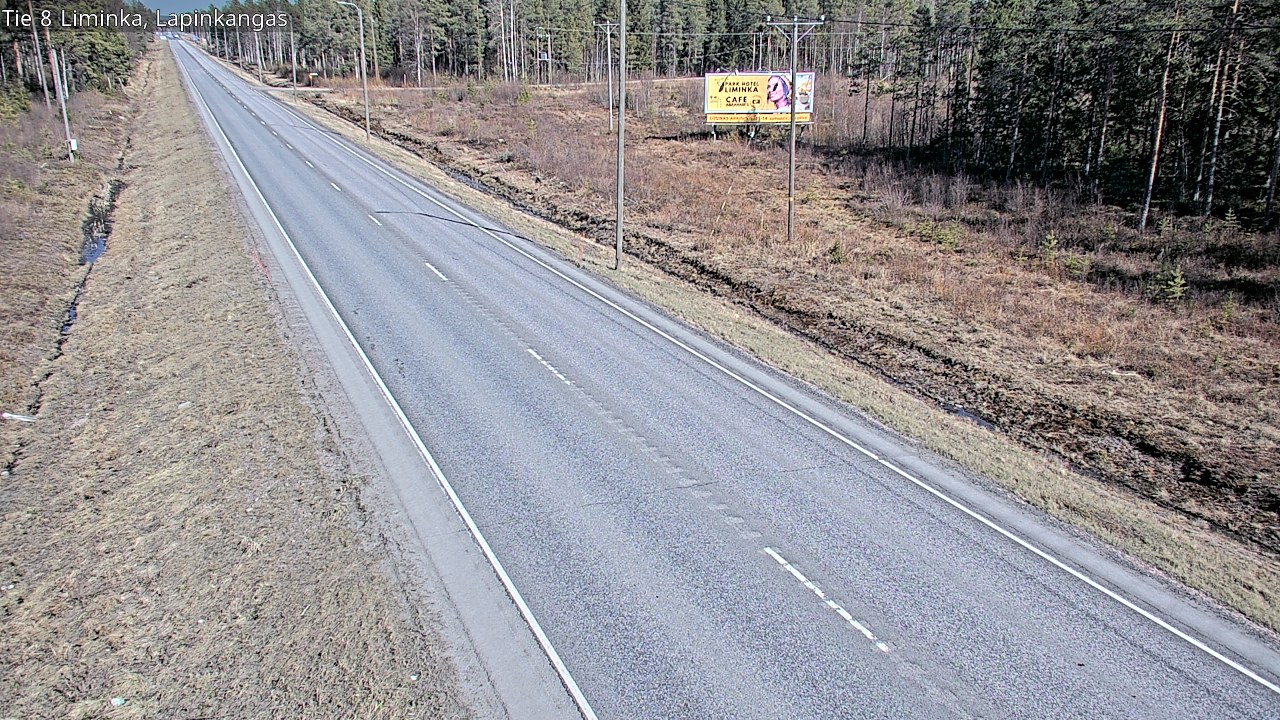 Weather Camera Image Väg 8 Liminka, Lapinkangas, Liminka, Pohjois-Pohjanmaa