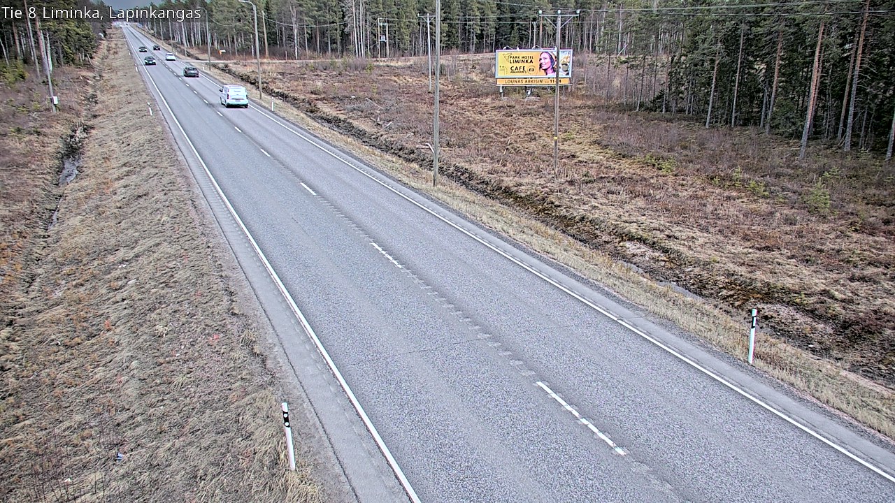 Weather Camera Image Road 8 Liminka, Lapinkangas, Liminka, Pohjois-Pohjanmaa