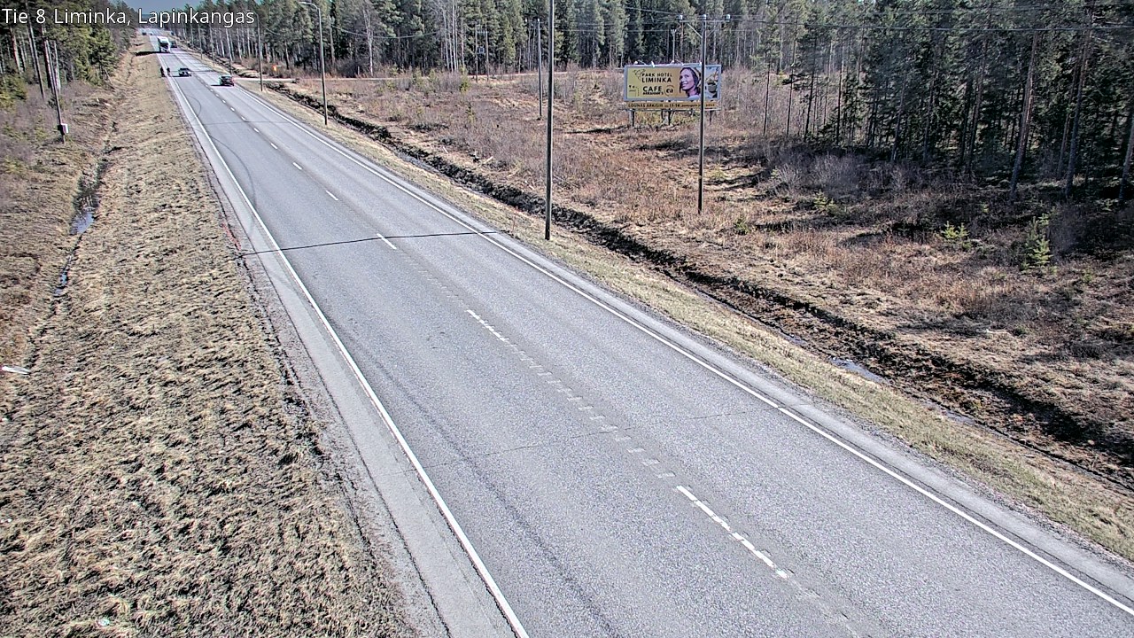 Weather Camera Image Väg 8 Liminka, Lapinkangas, Liminka, Pohjois-Pohjanmaa