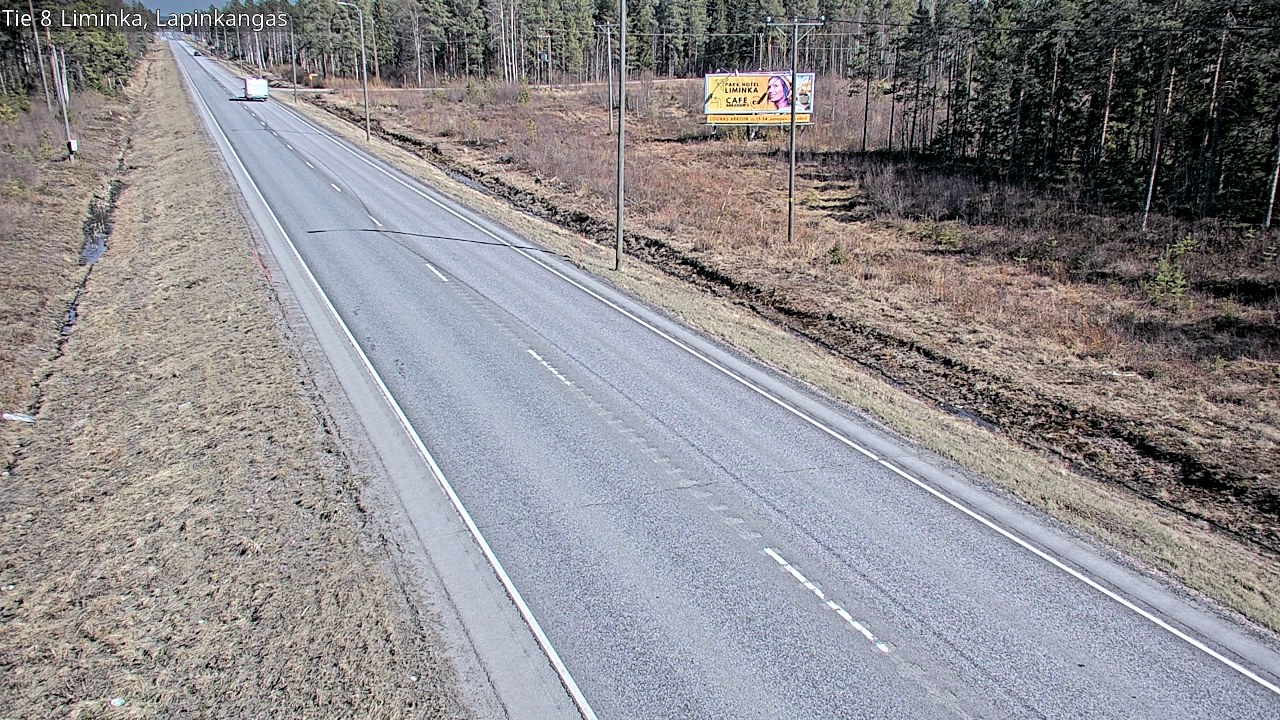 Weather Camera Image Väg 8 Liminka, Lapinkangas, Liminka, Pohjois-Pohjanmaa
