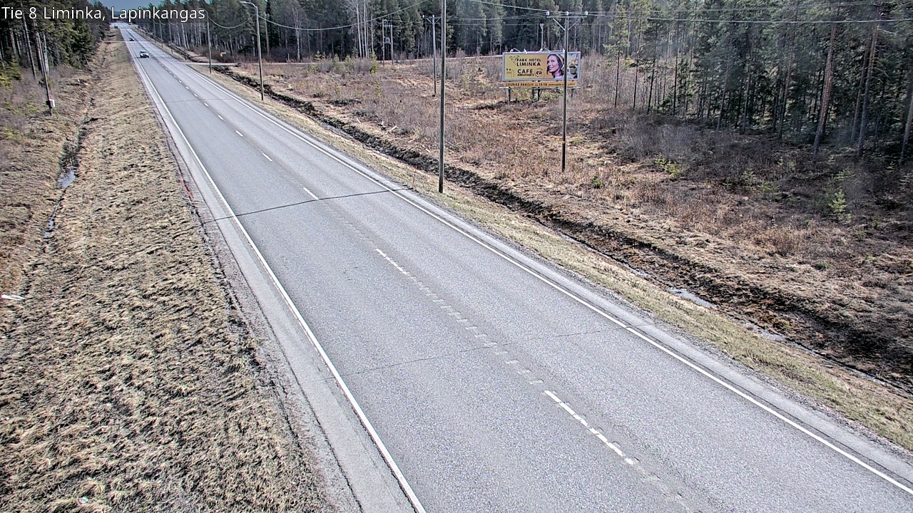 Weather Camera Image Väg 8 Liminka, Lapinkangas, Liminka, Pohjois-Pohjanmaa