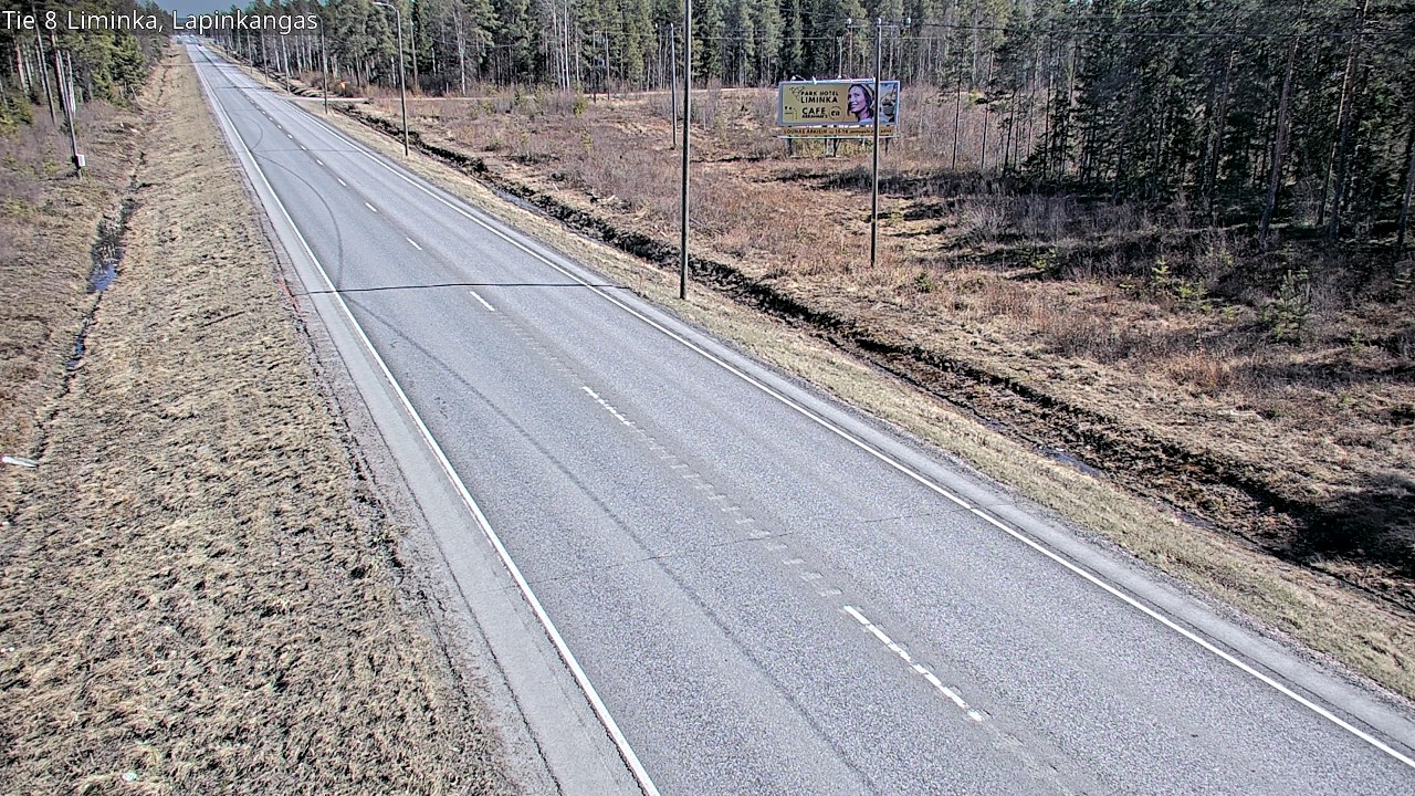 Weather Camera Image Väg 8 Liminka, Lapinkangas, Liminka, Pohjois-Pohjanmaa