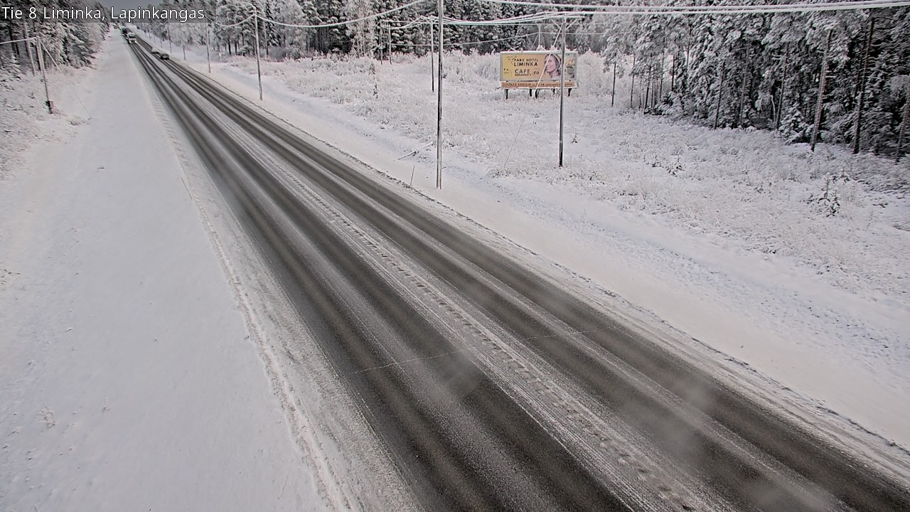 Weather Camera Image Road 8 Liminka, Lapinkangas, Liminka, Pohjois-Pohjanmaa