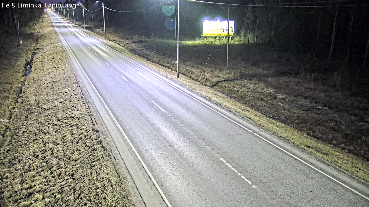 Weather Camera Image Väg 8 Liminka, Lapinkangas, Liminka, Pohjois-Pohjanmaa
