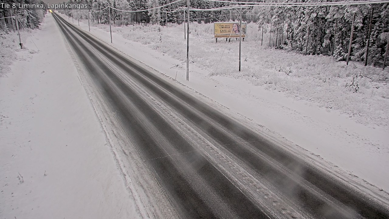 Weather Camera Image Road 8 Liminka, Lapinkangas, Liminka, Pohjois-Pohjanmaa