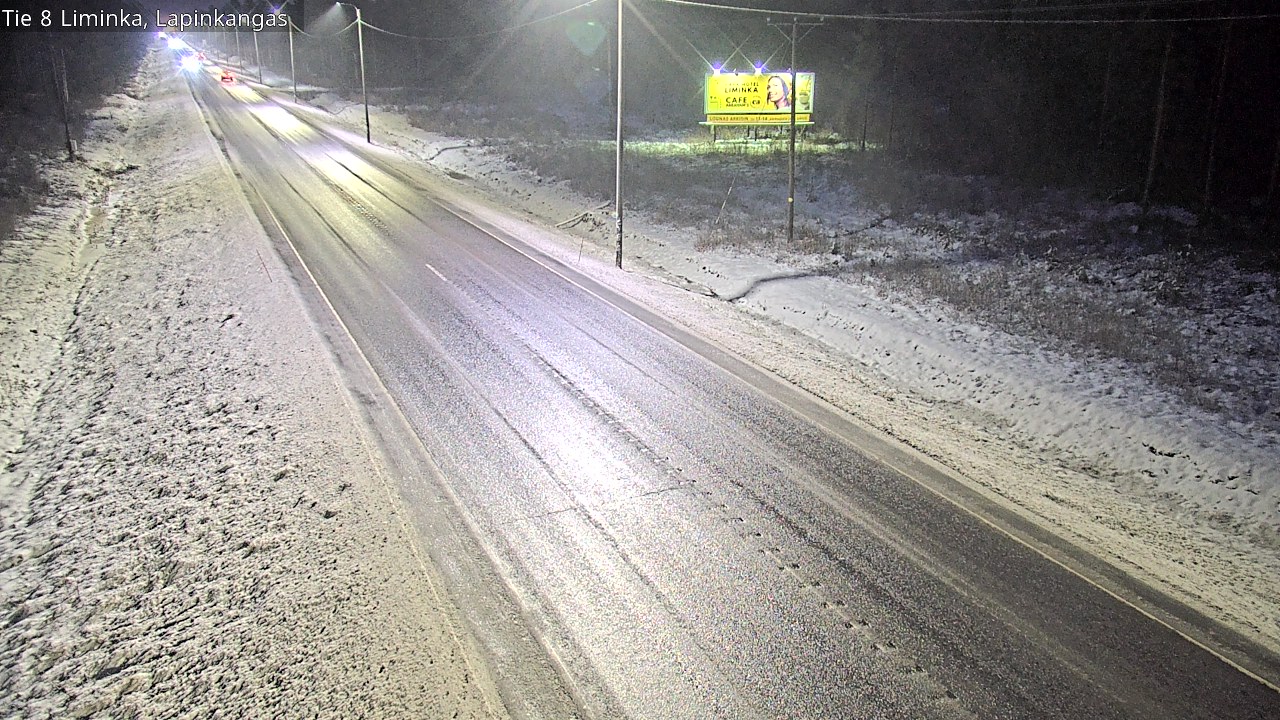 Weather Camera Image Road 8 Liminka, Lapinkangas, Liminka, Pohjois-Pohjanmaa