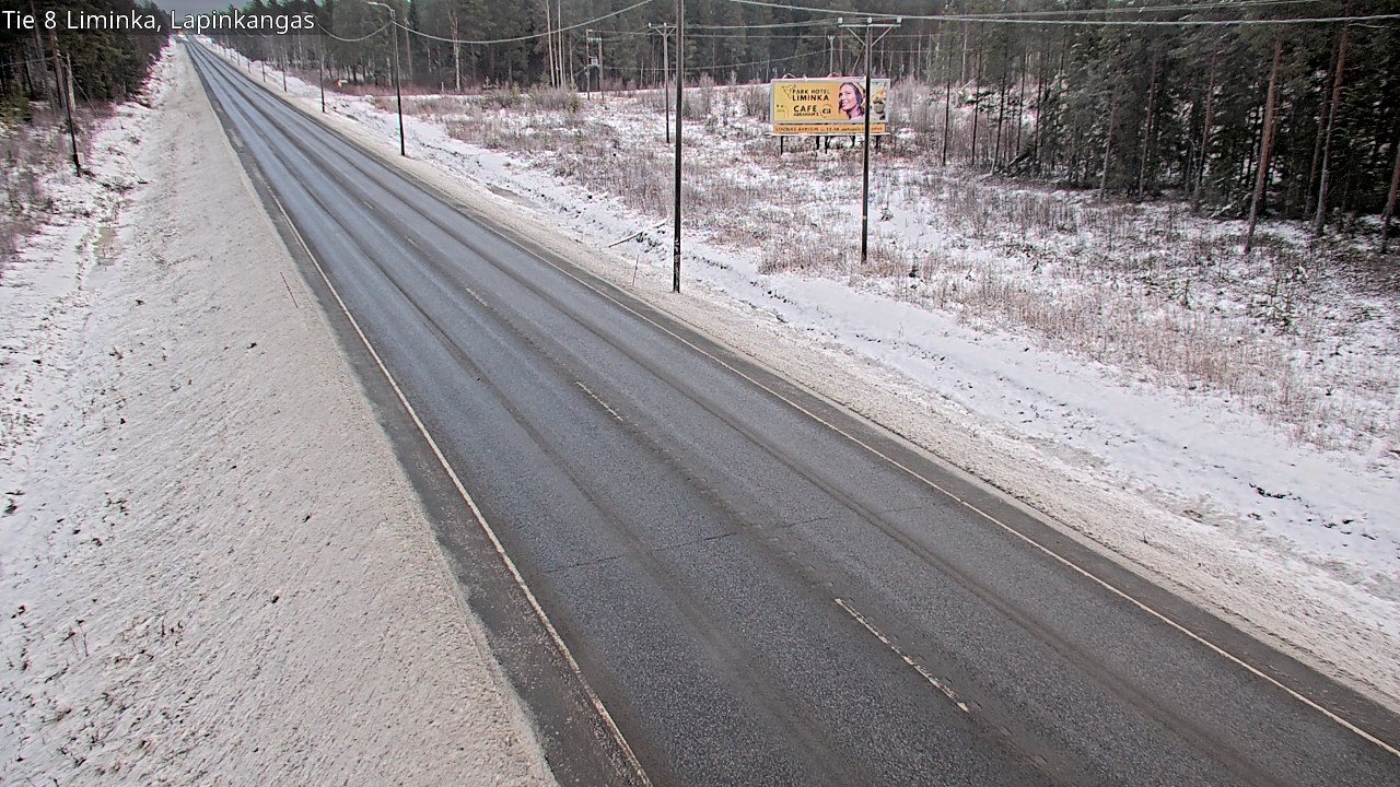 Weather Camera Image Road 8 Liminka, Lapinkangas, Liminka, Pohjois-Pohjanmaa