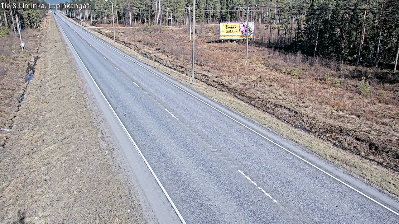 Weather Camera Image Väg 8 Liminka, Lapinkangas, Liminka, Pohjois-Pohjanmaa