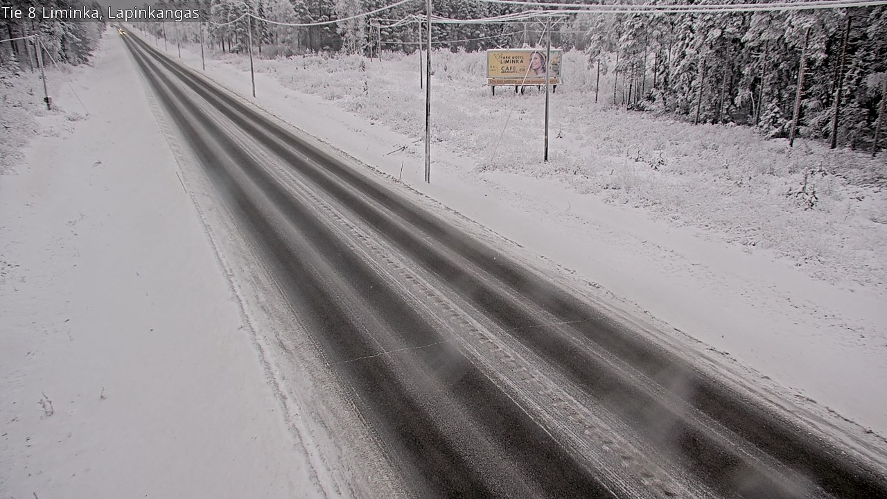 Weather Camera Image Road 8 Liminka, Lapinkangas, Liminka, Pohjois-Pohjanmaa