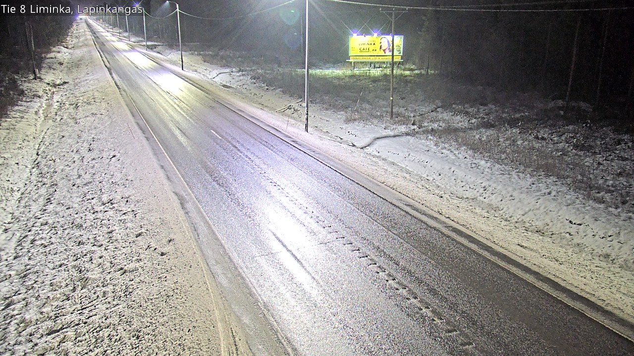Weather Camera Image Väg 8 Liminka, Lapinkangas, Liminka, Pohjois-Pohjanmaa