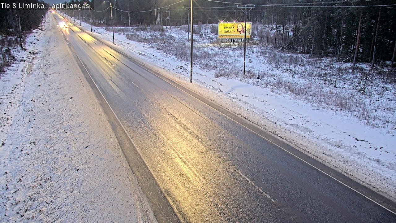 Weather Camera Image Road 8 Liminka, Lapinkangas, Liminka, Pohjois-Pohjanmaa