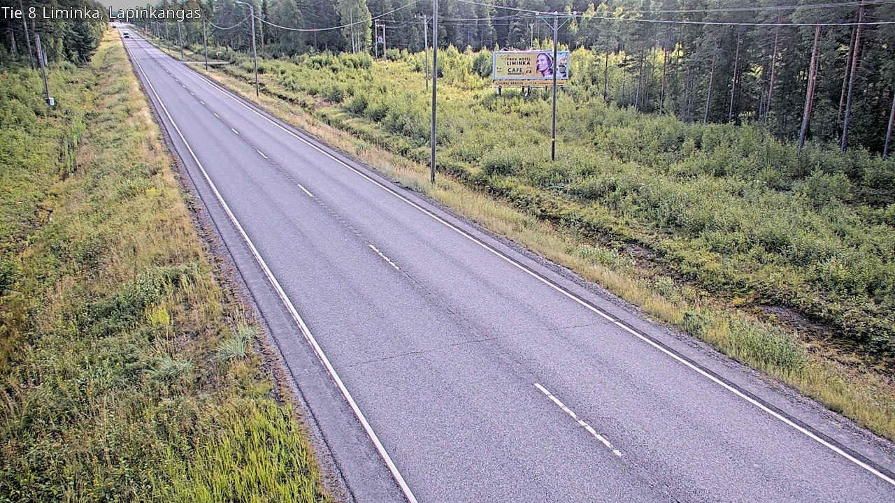 Weather Camera Image Road 8 Liminka, Lapinkangas, Liminka, Pohjois-Pohjanmaa