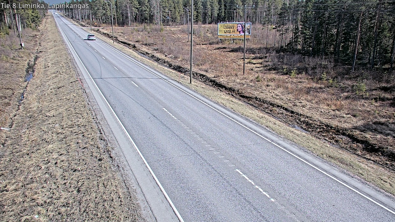 Weather Camera Image Väg 8 Liminka, Lapinkangas, Liminka, Pohjois-Pohjanmaa