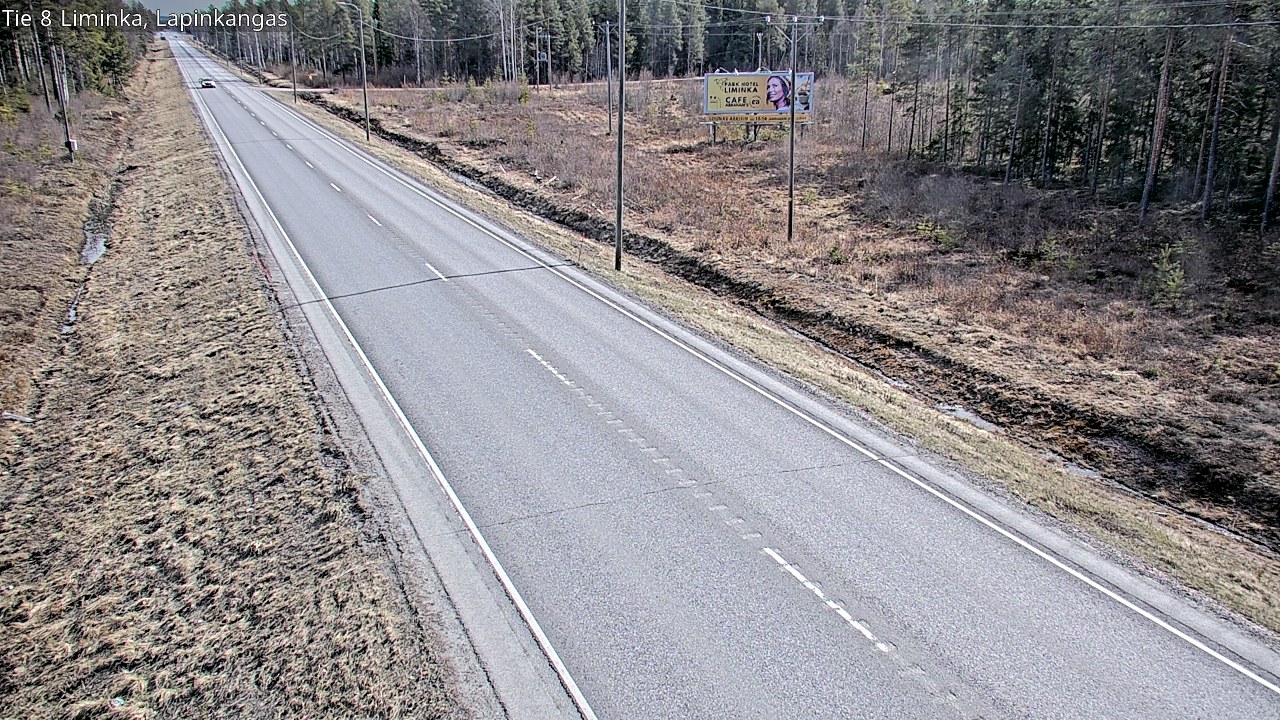 Weather Camera Image Väg 8 Liminka, Lapinkangas, Liminka, Pohjois-Pohjanmaa