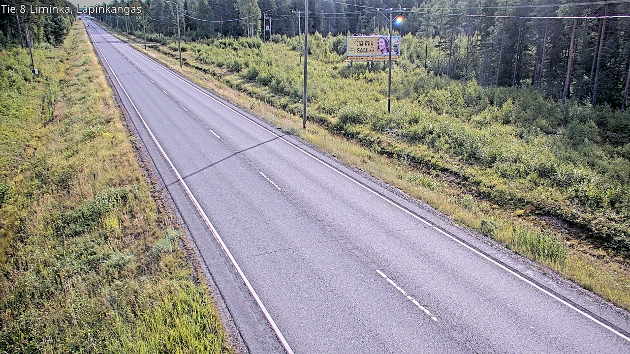 Weather Camera Image Road 8 Liminka, Lapinkangas, Liminka, Pohjois-Pohjanmaa