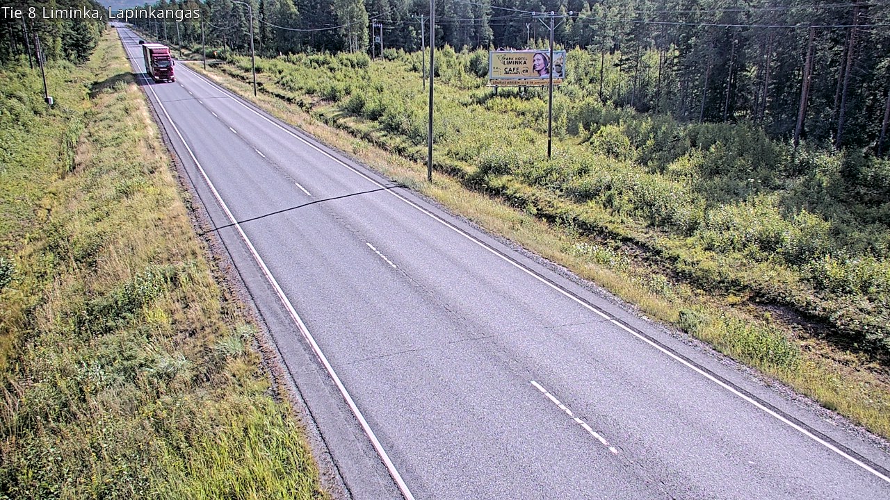 Weather Camera Image Road 8 Liminka, Lapinkangas, Liminka, Pohjois-Pohjanmaa