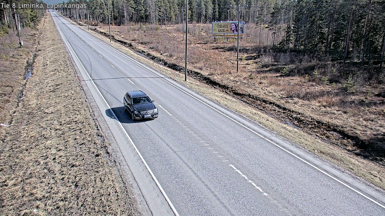 Weather Camera Image Väg 8 Liminka, Lapinkangas, Liminka, Pohjois-Pohjanmaa