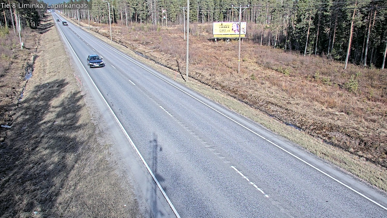 Weather Camera Image Väg 8 Liminka, Lapinkangas, Liminka, Pohjois-Pohjanmaa