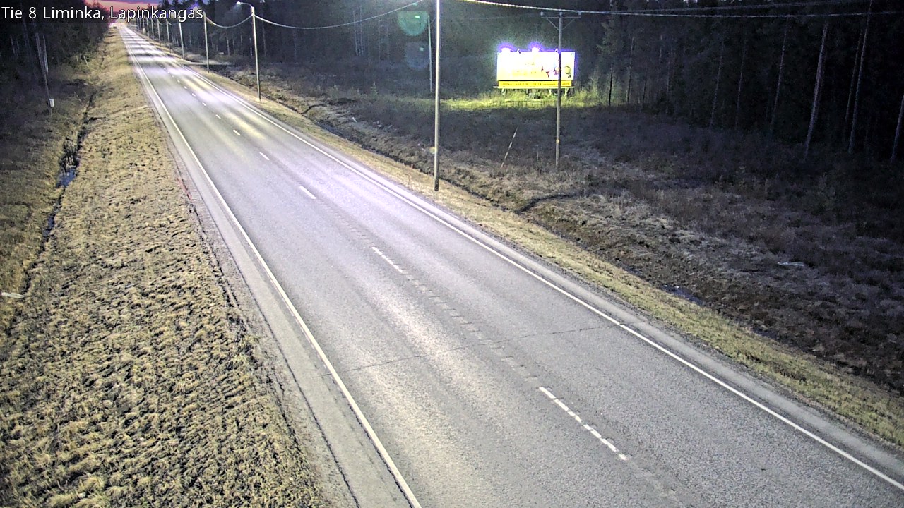 Weather Camera Image Väg 8 Liminka, Lapinkangas, Liminka, Pohjois-Pohjanmaa
