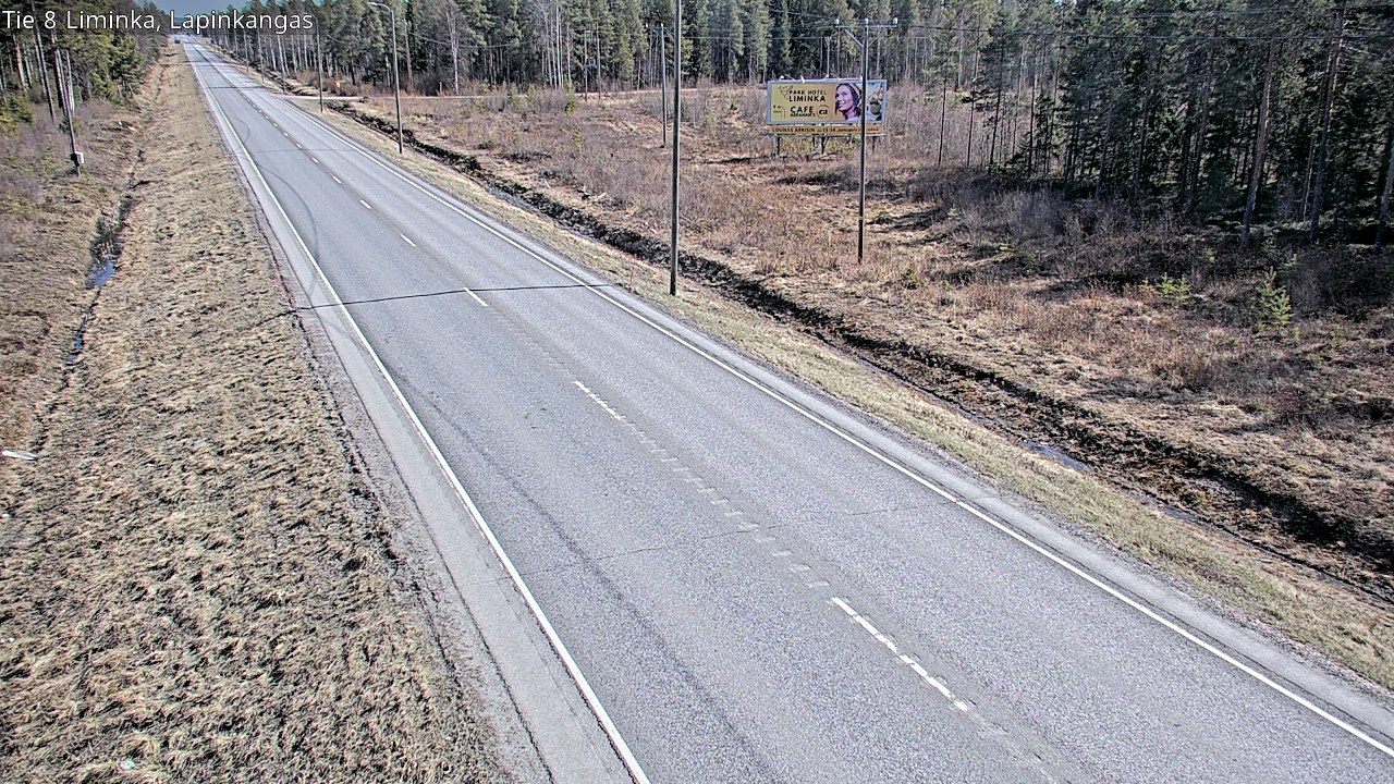 Weather Camera Image Väg 8 Liminka, Lapinkangas, Liminka, Pohjois-Pohjanmaa