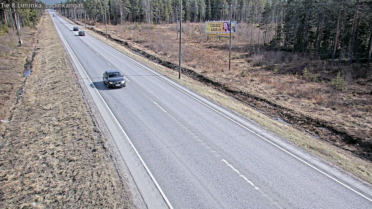 Weather Camera Image Väg 8 Liminka, Lapinkangas, Liminka, Pohjois-Pohjanmaa