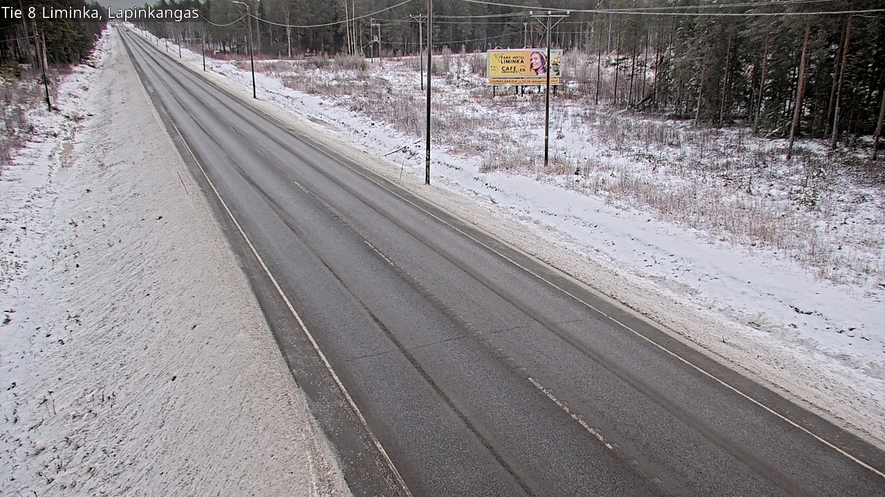 Weather Camera Image Road 8 Liminka, Lapinkangas, Liminka, Pohjois-Pohjanmaa
