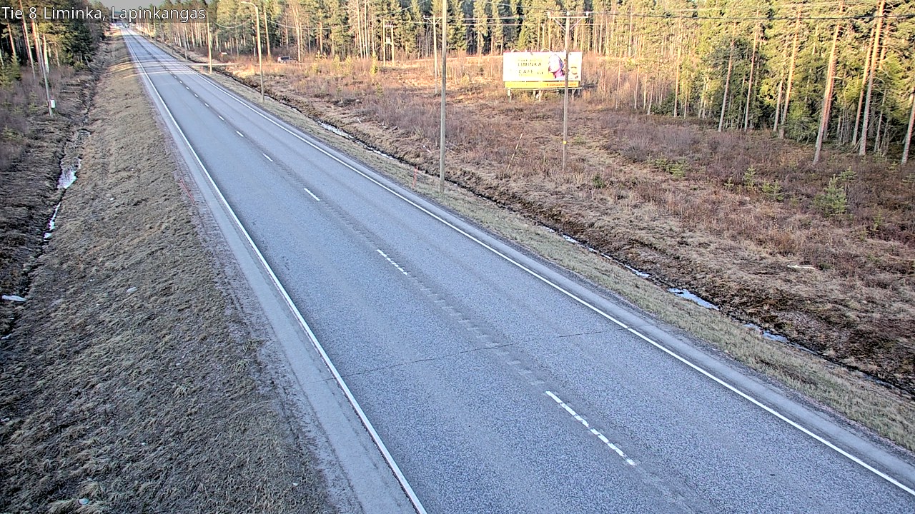 Weather Camera Image Väg 8 Liminka, Lapinkangas, Liminka, Pohjois-Pohjanmaa