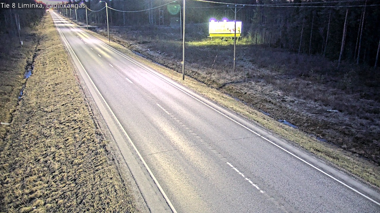 Weather Camera Image Väg 8 Liminka, Lapinkangas, Liminka, Pohjois-Pohjanmaa