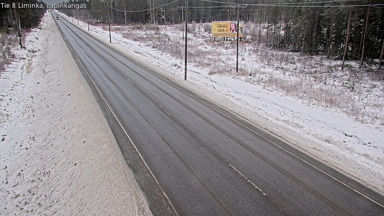 Weather Camera Image Väg 8 Liminka, Lapinkangas, Liminka, Pohjois-Pohjanmaa