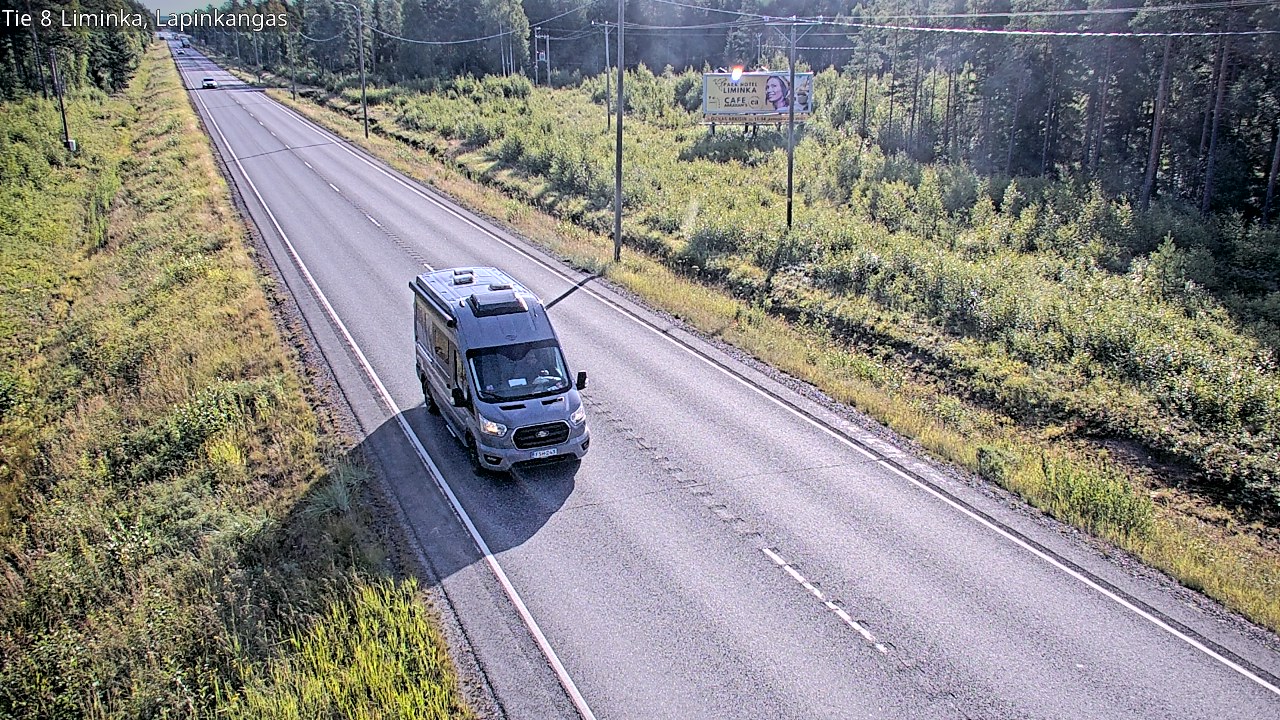 Weather Camera Image Road 8 Liminka, Lapinkangas, Liminka, Pohjois-Pohjanmaa