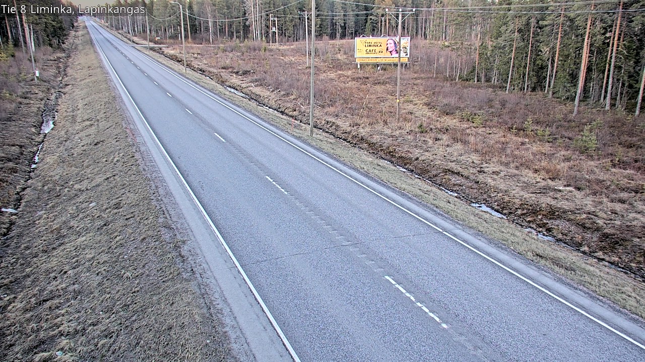 Weather Camera Image Väg 8 Liminka, Lapinkangas, Liminka, Pohjois-Pohjanmaa
