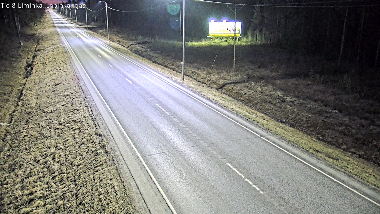 Weather Camera Image Väg 8 Liminka, Lapinkangas, Liminka, Pohjois-Pohjanmaa